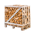 Halbe palette kammergetrocknetes gespalten Erle Brennholz 25cm